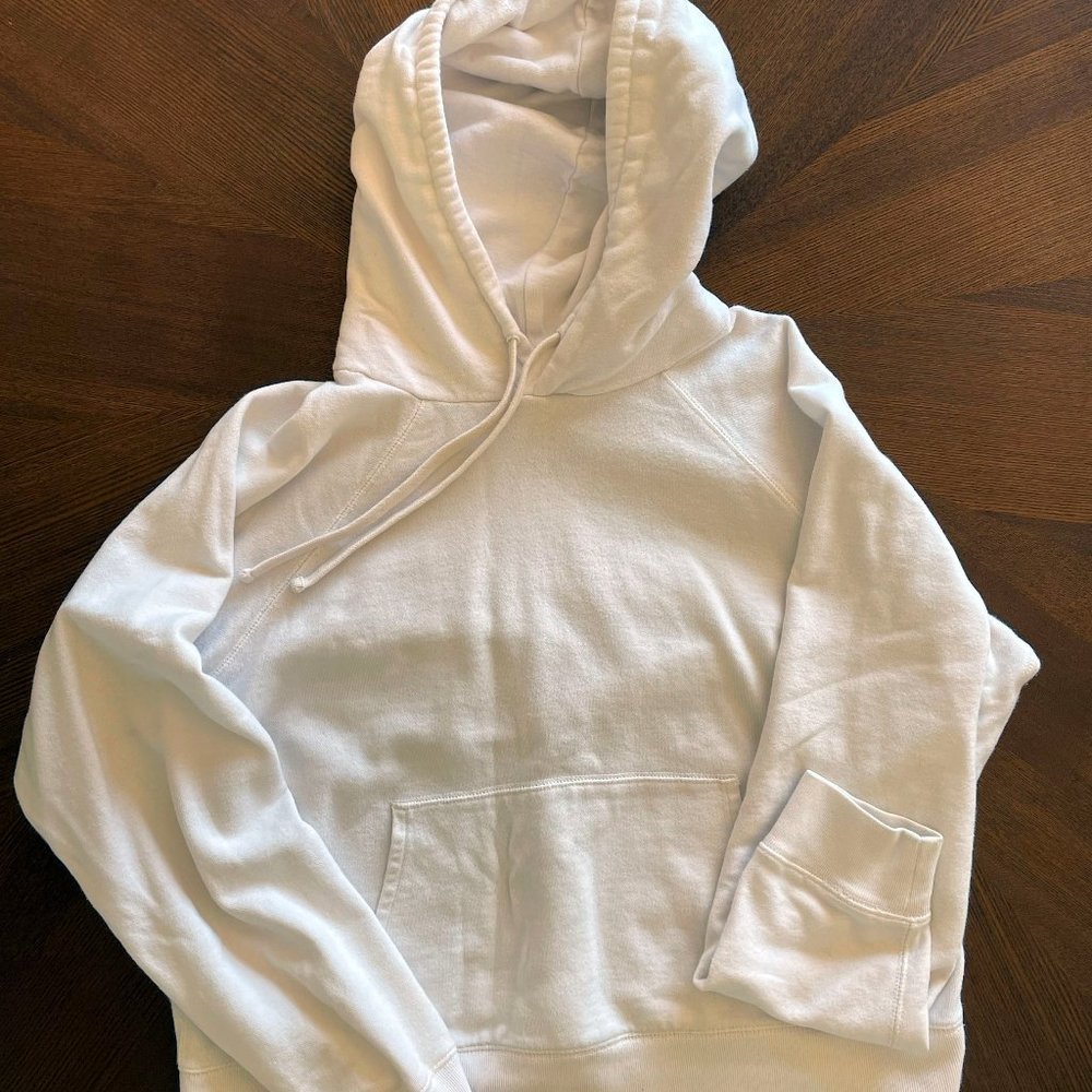 Everlane Women's White Cropped Sweatshirt